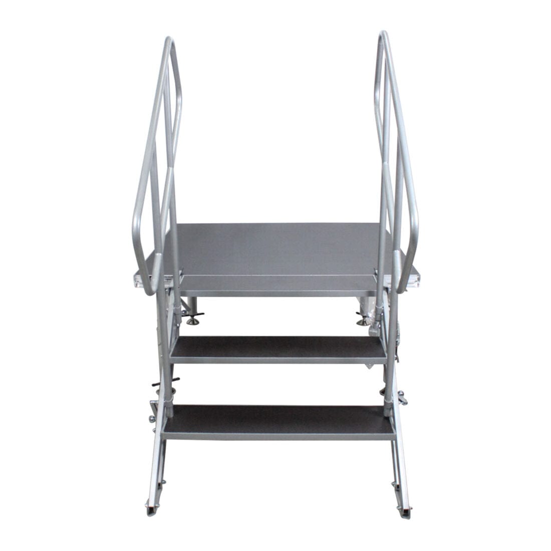 ProX ProX XSQ-ST3 StageQ 3 Step Heavy Duty Foldable Adjustable 18 to 28 Inch with Rail XSQ-ST3