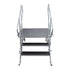 ProX ProX XSQ-ST3 StageQ 3 Step Heavy Duty Foldable Adjustable 18 to 28 Inch with Rail XSQ-ST3