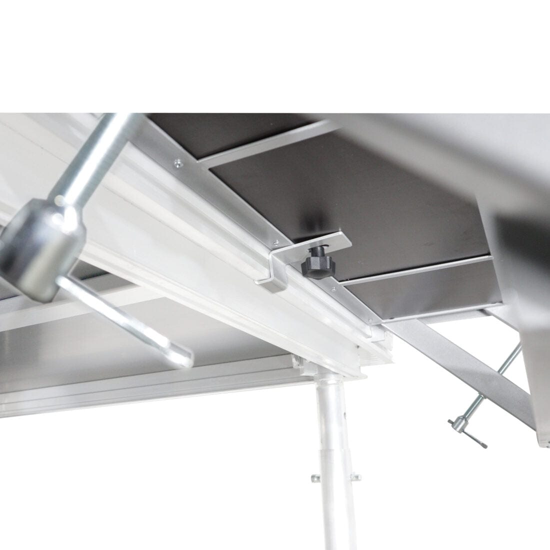 ProX ProX XSQ-ST3 StageQ 3 Step Heavy Duty Foldable Adjustable 18 to 28 Inch with Rail XSQ-ST3