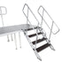ProX ProX XSQ-ST4 StageQ 4 Step Heavy Duty Foldable Adjustable 22 to 26 Inch with Rail XSQ-ST4