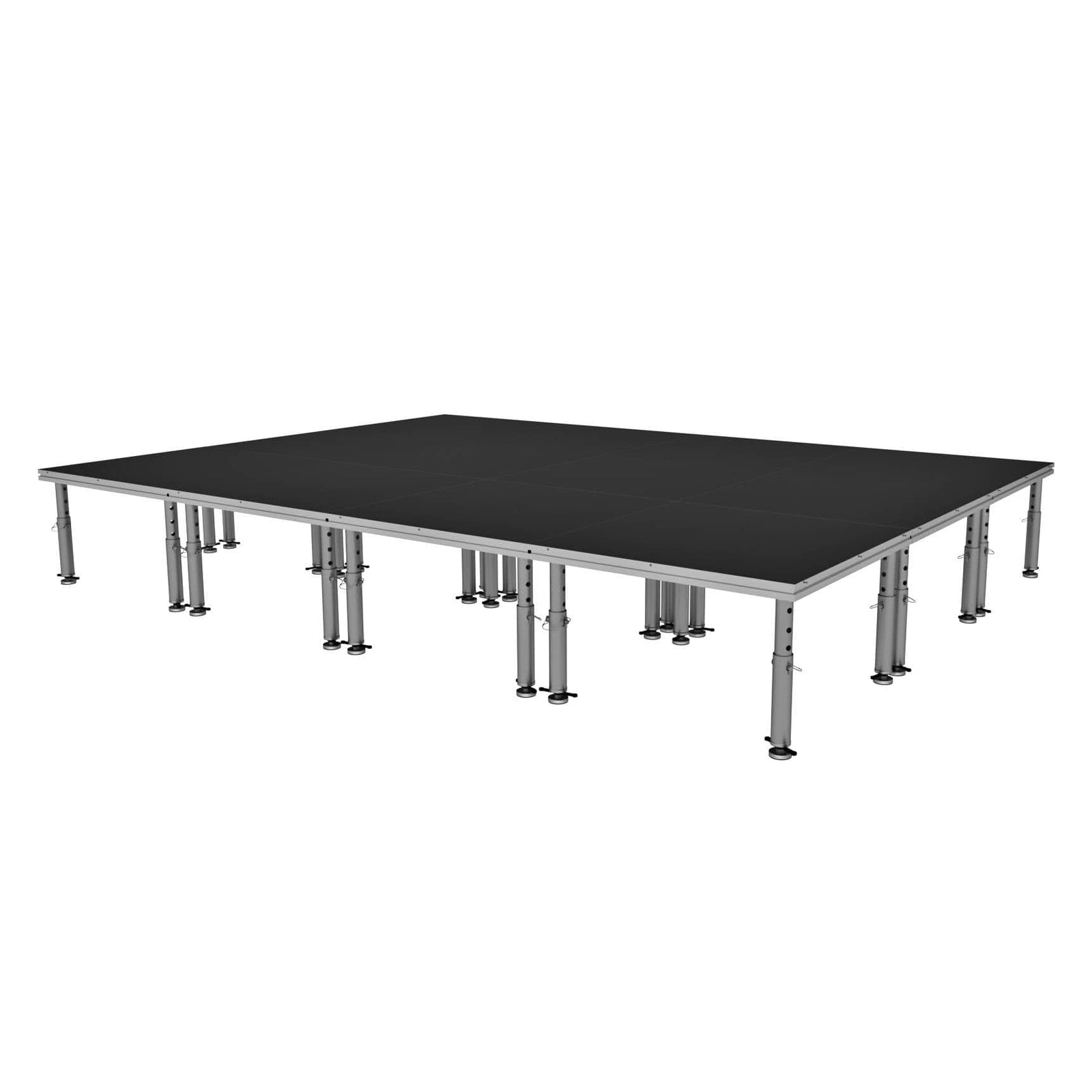 ProX ProX StageOne 12x16 Ft Portable Stage Kit – Includes 12 Decks with 16–22