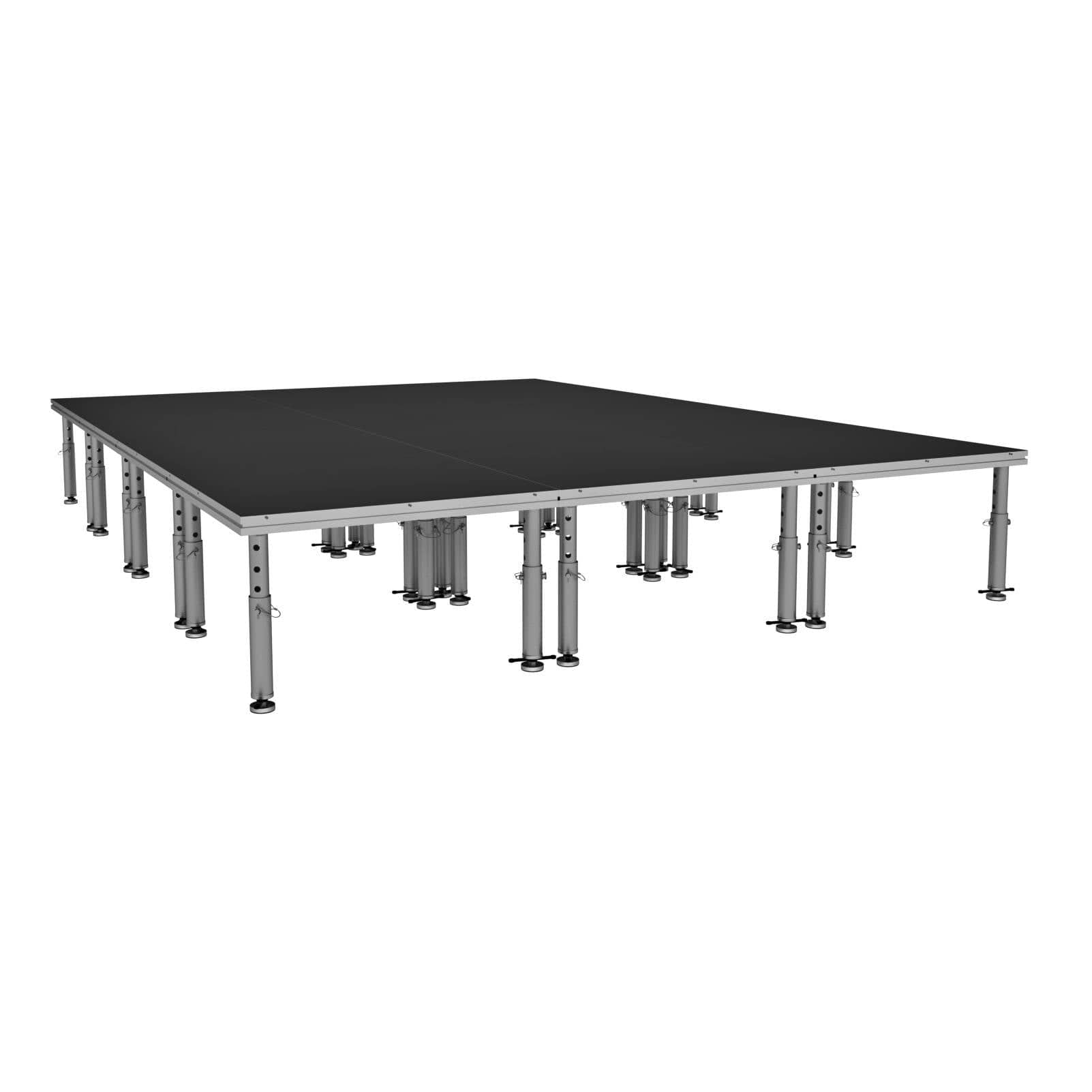 ProX ProX StageOne 12x16 Ft Portable Stage Kit – Includes 12 Decks with 16–22" Adjustable Legs XSU-12X16 PKG