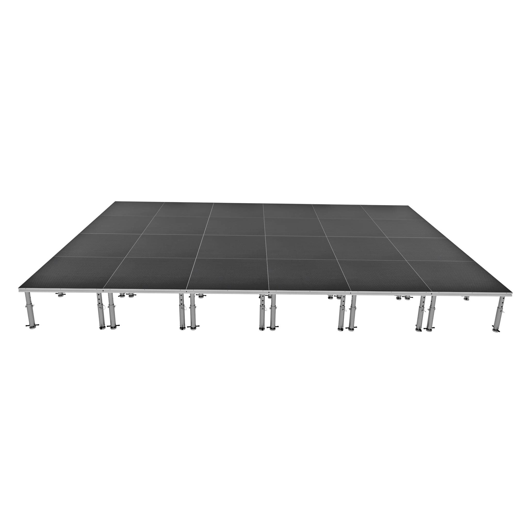 ProX ProX StageOne 16x24 Ft Portable Stage Kit – Includes 24 Decks with 16–22″ Adjustable Legs XSU-16X24 PKG