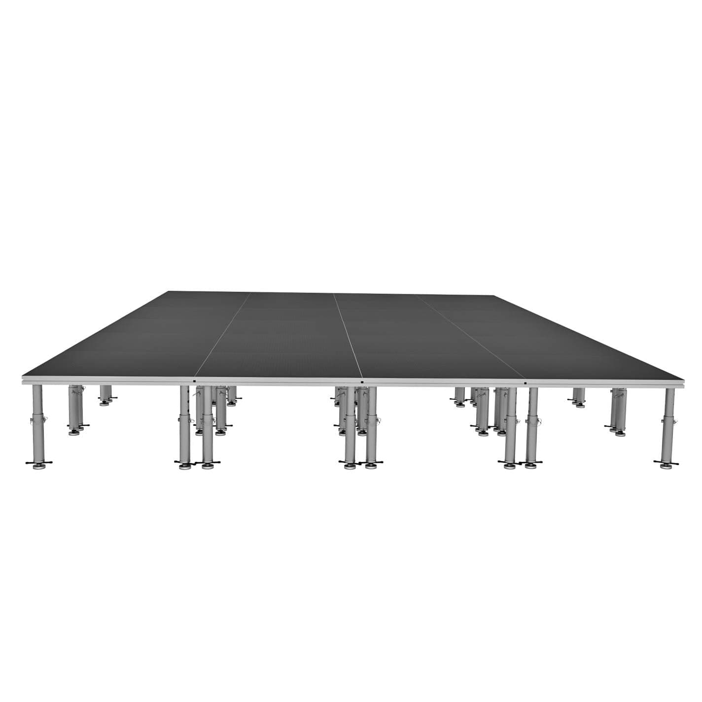 ProX ProX StageOne 16x24 Ft Portable Stage Kit – Includes 24 Decks with 16–22″ Adjustable Legs XSU-16X24 PKG