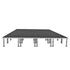 ProX ProX StageOne 16x24 Ft Portable Stage Kit – Includes 24 Decks with 16–22″ Adjustable Legs XSU-16X24 PKG