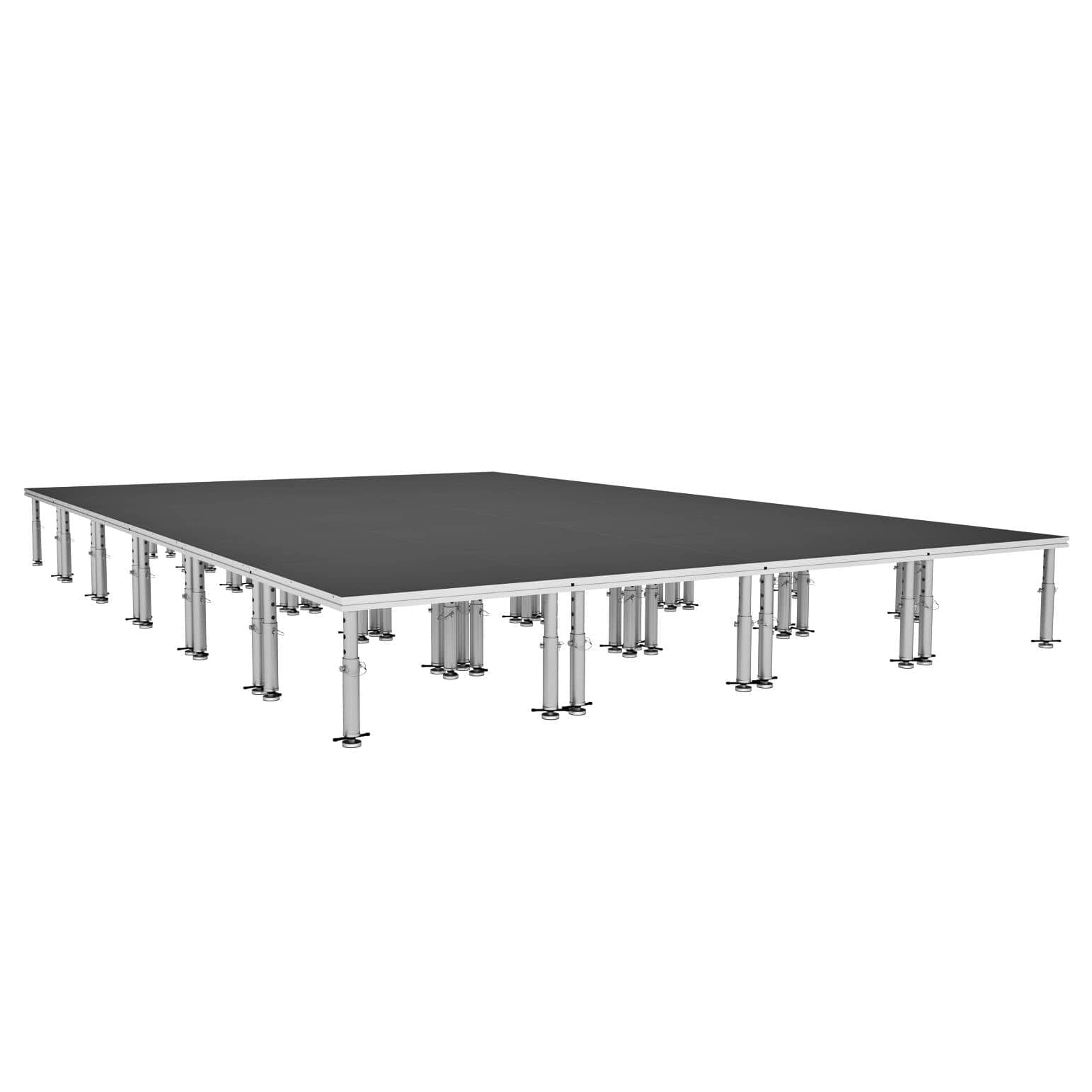 ProX ProX StageOne 16x24 Ft Portable Stage Kit – Includes 24 Decks with 16–22″ Adjustable Legs XSU-16X24 PKG