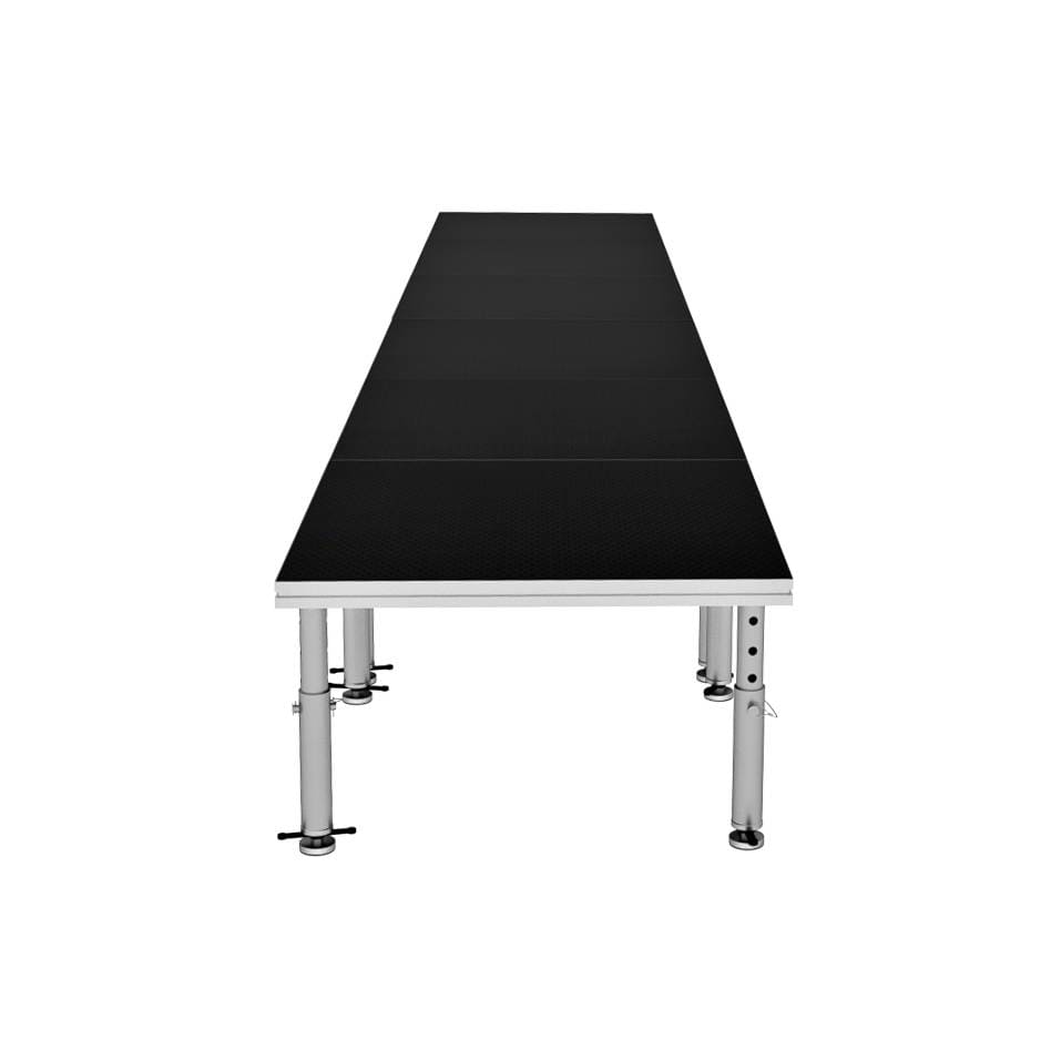 ProX ProX StageOne 24x4 Ft Portable Stage Kit – Includes 6 Decks with 16–22″ Adjustable Legs XSU-24X4 PKG