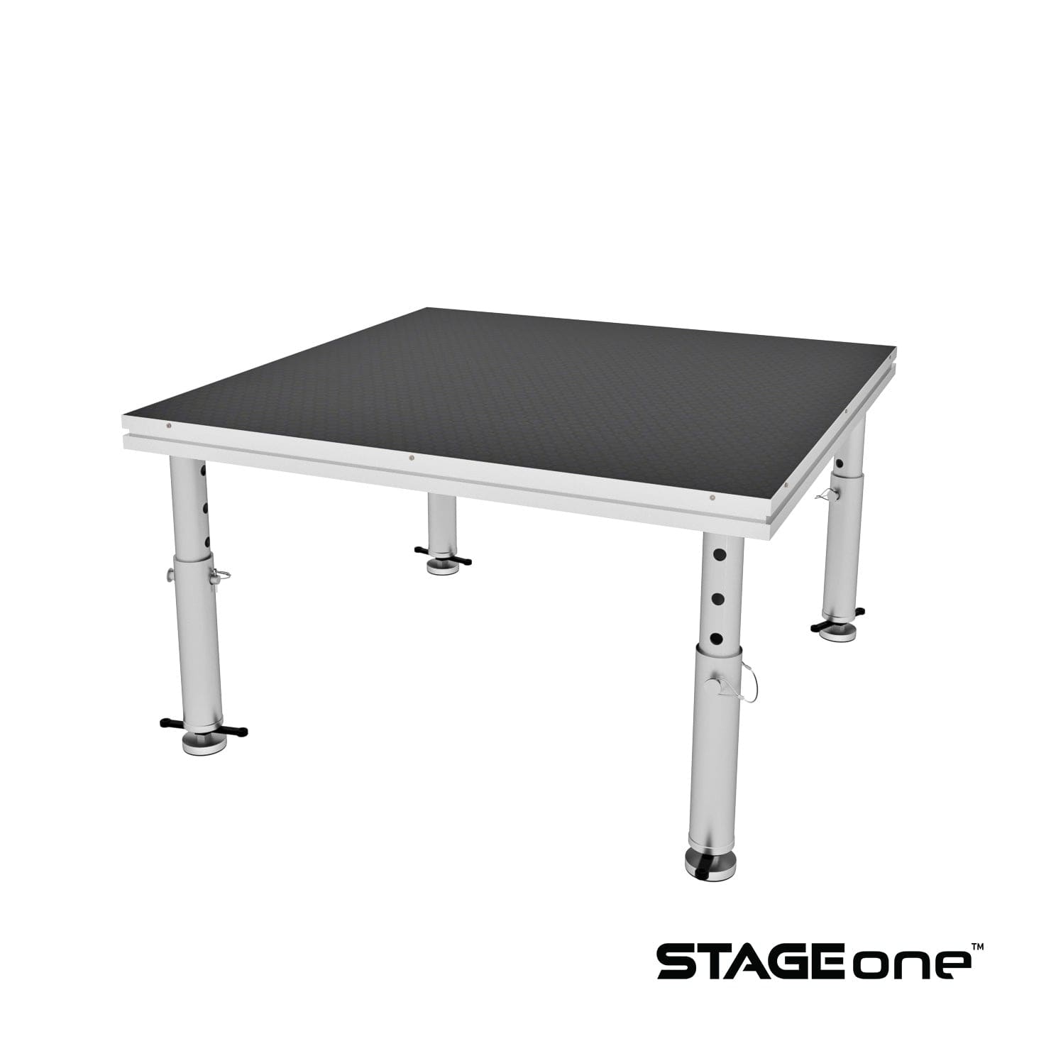 ProX ProX StageOne 4x4 Ft Portable Stage with 16–22″ Adjustable Legs – Single Deck Unit XSU-4x4