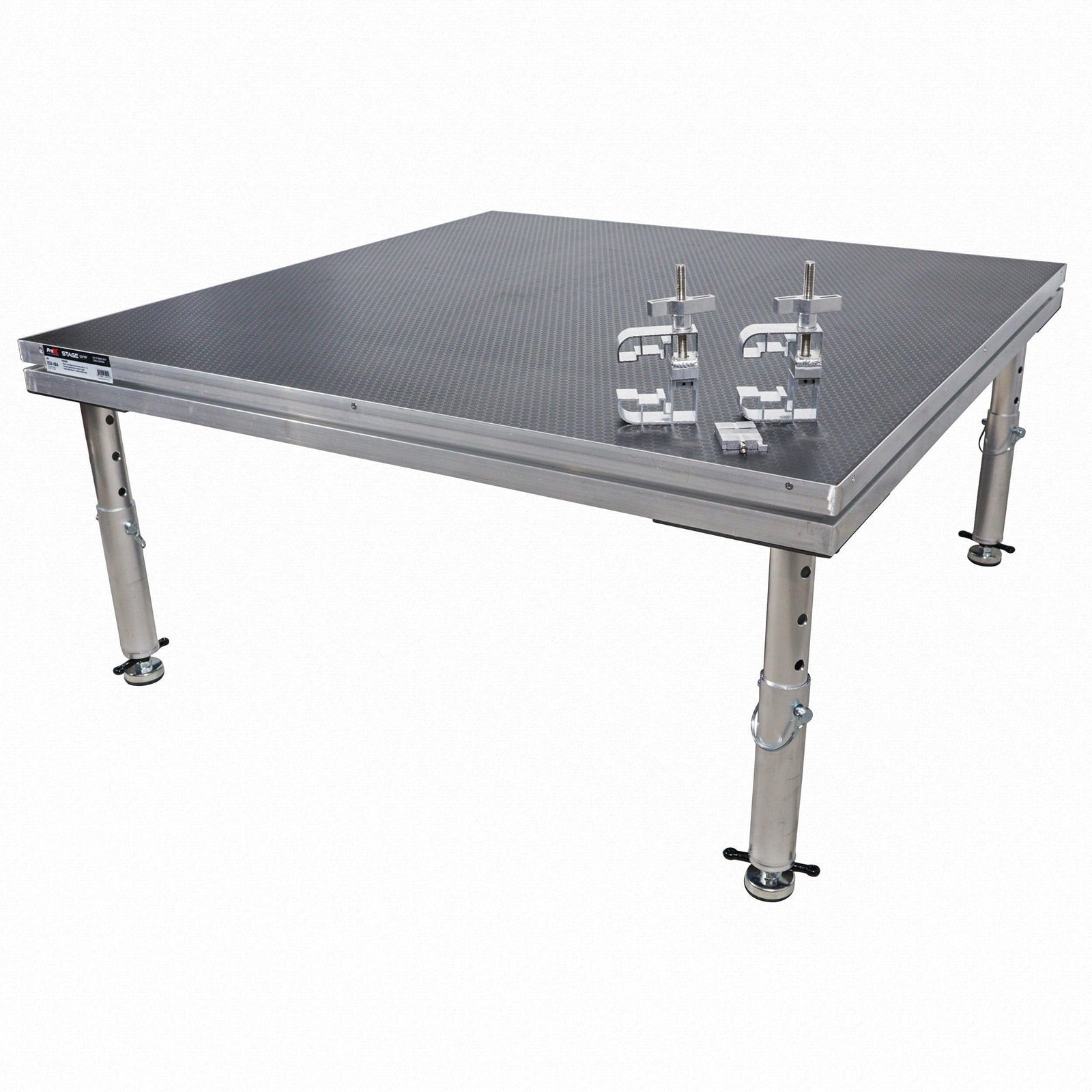 ProX ProX StageOne 4x4 Ft Portable Stage with 16–22″ Adjustable Legs – Single Deck Unit XSU-4x4