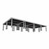 ProX ProX StageOne 8x16 Ft Portable Stage Kit – Includes 8 Decks with 16–22″ Adjustable Legs XSU-8X16 PKG