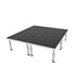ProX ProX StageOne 8x8 Ft Portable Stage Kit – Includes 4 Decks with 16–22″ Adjustable Legs XSU-8X8 PKG
