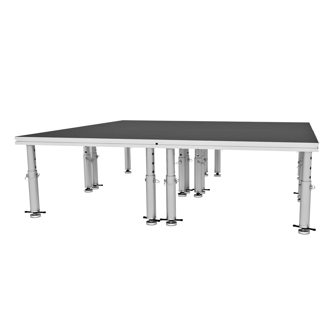 ProX ProX StageOne 8x8 Ft Portable Stage Kit – Includes 4 Decks with 16–22″ Adjustable Legs XSU-8X8 PKG