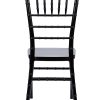 Black Resin Mono Bloc Chiavari Chair Back