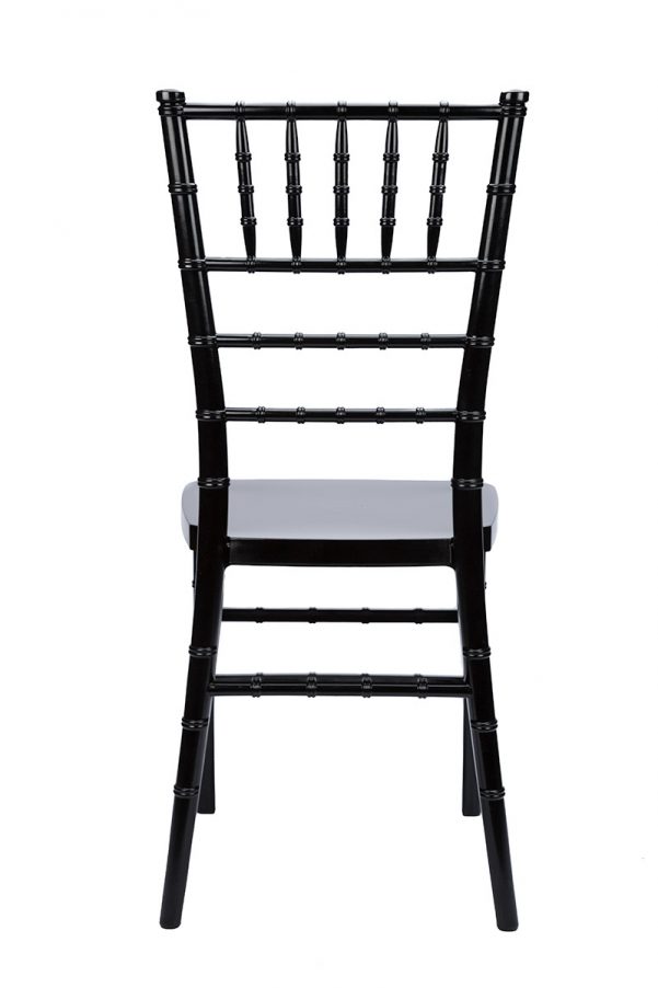 Black Resin Mono Bloc Chiavari Chair Back