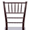 Mahogany Resin Mono Bloc Chiavari Chair Back - Zoomed