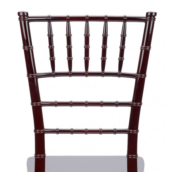 Mahogany Chiavari Chair Back - Zoomed