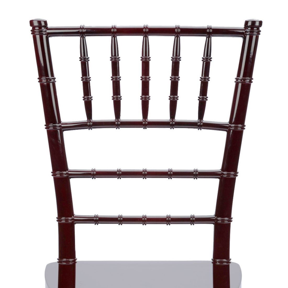 Mahogany Chiavari Chair Back - Zoomed