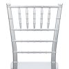 Silver Resin Mono Bloc Chiavari Chair Back - Zoomed