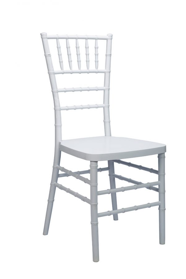 White Resin Mono Bloc Chiavari Chair