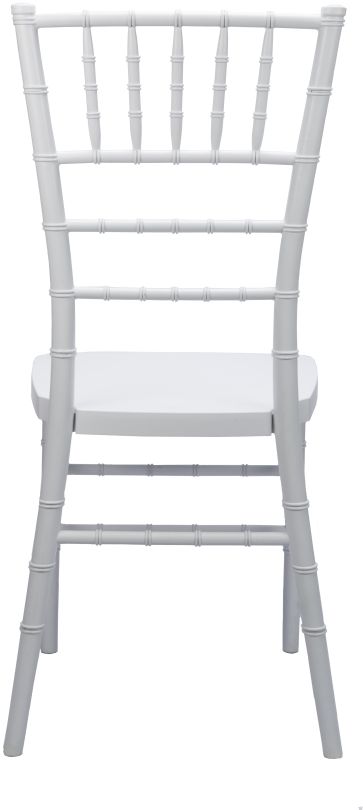 White Resin Mono-Bloc Chiavari Chair Back