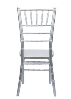 Silver Wood Chiavari Chair Back