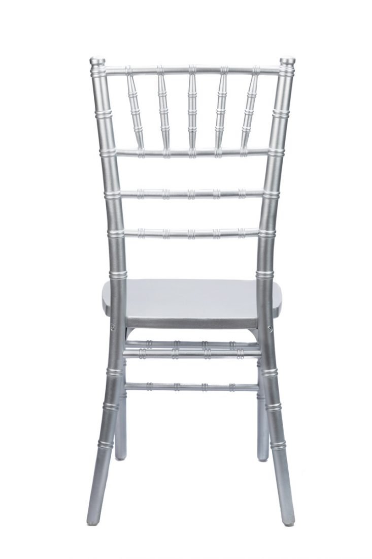 Silver Wood Chiavari Chair Back