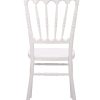White Resin Steel Core Napoleon Chair Back