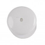 White Replacement Foot Cap for Plastic Folding Chairs 2