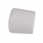 White Replacement Foot Cap for Plastic Folding Chairs 3
