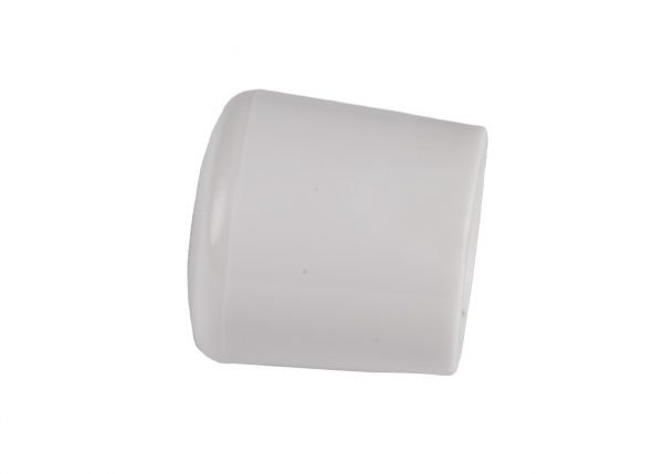 White Replacement Foot Cap for Plastic Folding Chairs