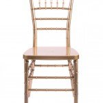 Country Club Series Gold Resin “Steel-Core” Chiavari Chair 3