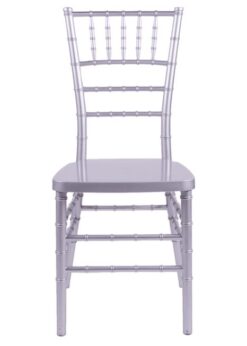 Country Club Series Silver Resin "Steel-Core" Chiavari Chair