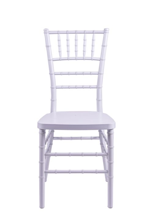 Country Club Series White Resin "Steel-Core" Chiavari Chair