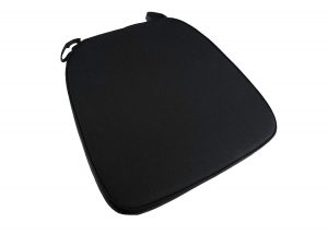 Chiavari Cushion Black w Velcro Strap