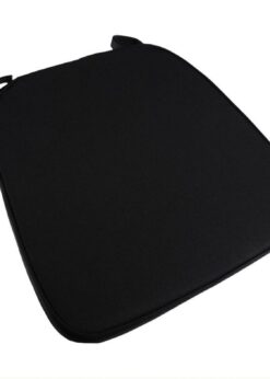 2" Black "High Density" Velcro Strap Chiavari Chair Cushion