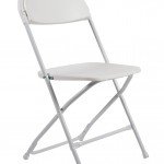 Samson Series White Plastic Folding Chair 1