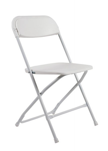 white fold out chairs