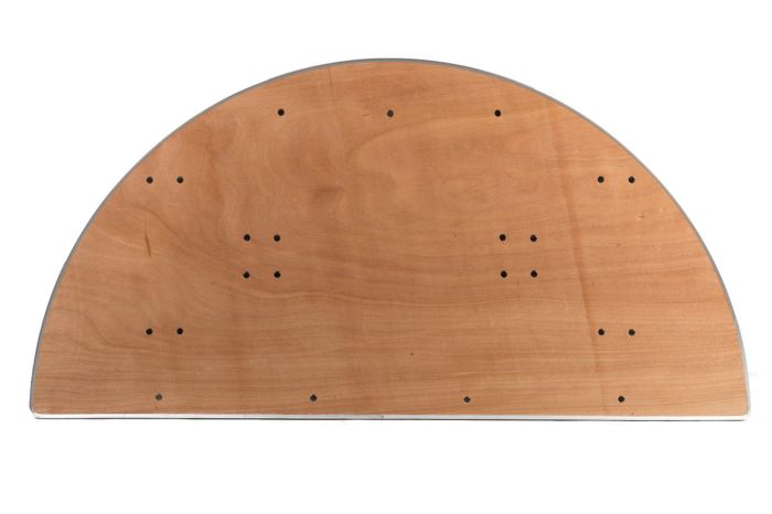 Plywood Banquet Table, What Size Tablecloth For A 60 Half Round Table