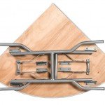 60″ Quarter Round “Heavy Duty” Plywood Banquaet Table, Metal Edge 2