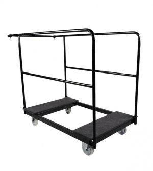 Standard Size (28" Wide) Steel Cart for Banquet Tables