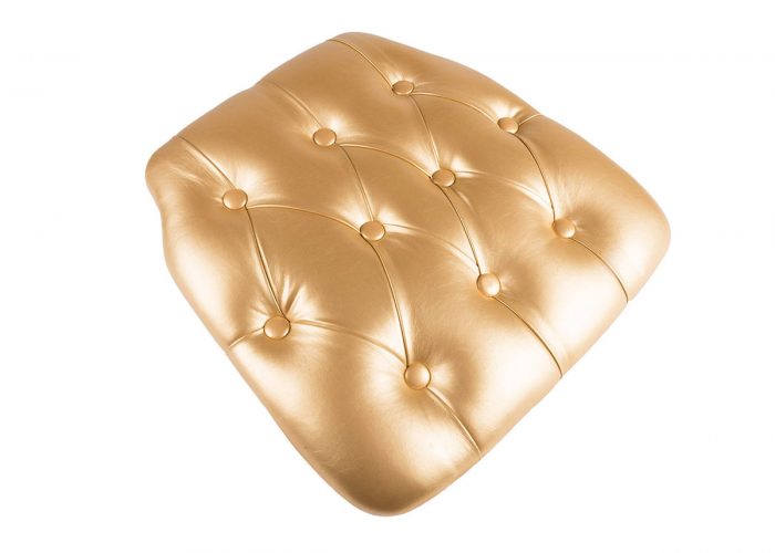 Chiavari Chair Gold Cushion Tufted
