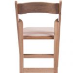natural wood folding chair with tan seat2