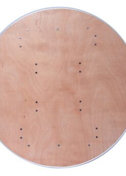 48" Round "Heavy Duty" Plywood Banquet Table with Metal Edge