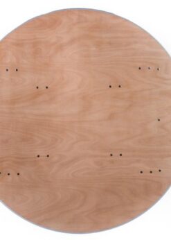 60" Round "Heavy Duty" Plywood Banquet Table with Metal Edge