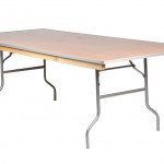 72″x30″ Rectangle Children’s Plywood Banquet Table, Metal Edge 1