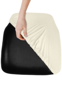 Cushion Cap for Panel Cushion Spandex Ivory Z Series Front Hand View CUSHCAPSPNDXIVY ZG T