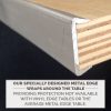 96"x30" "Heavy Duty" Plywood Rectangular Banquet Table, Metal Edge