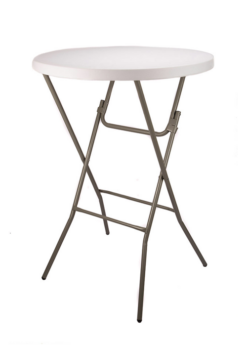 32" Plastic Cocktail Folding Table