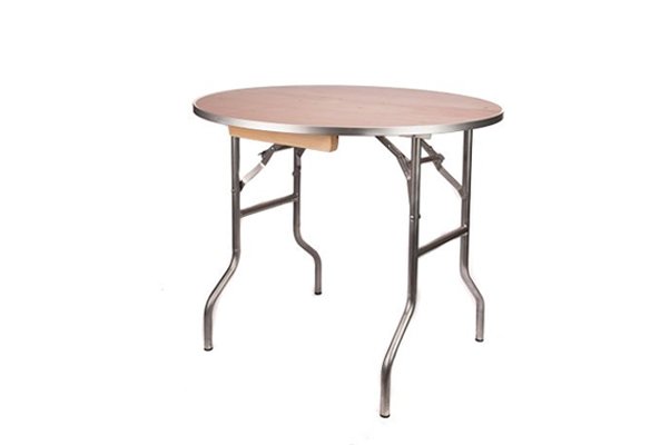 36" Round Heavy Duty Plywood Banquet Table