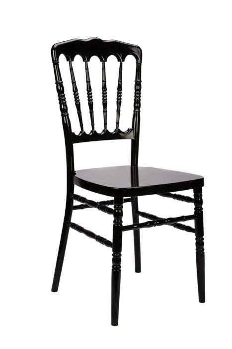 Black Resin "Inner Steel-Core" Napoleon Chair